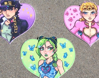 JJBA Stickers - Rainbow Holographic Vinyl Sticker