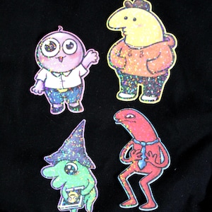Smiling Pals - Rainbow Holographic Vinyl Sticker
