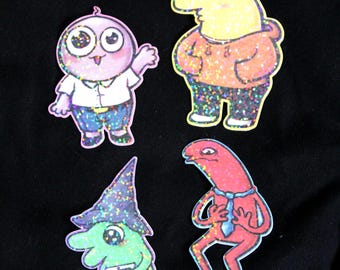 Smiling Pals - Rainbow Holographic Vinyl Sticker