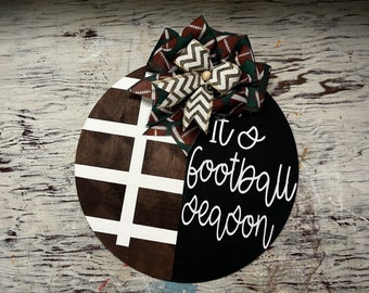 football, wreath