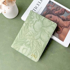 Custodia Kindle in pelle con fiori verdi retrò, custodia Paperwhite da 7'' per Kindle 12a e 11a generazione, custodia Kindle completamente nuova 6' 11a generazione 2024