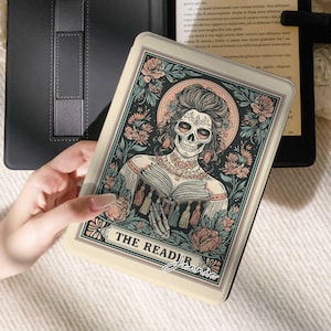Skeletal Reader Kindle Paperwhite 11:e/12:e fodral Gotiskt Halloween Scribe-fodral Bokälskare Gåva Automatisk väckning/sömn Magnetisk baksida och stativ