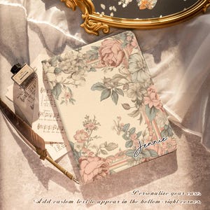 Honeyed Blossom iPad Case: PU Leather, Auto Wake/Sleep Cover