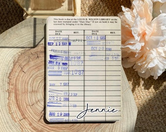 Library Card Kindle Case: Book Lover Gift with Hand Strap