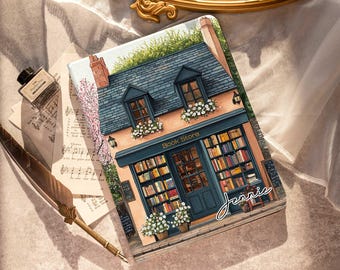 Bookstore iPad Case: Personalized PU Leather, Auto Wake/Sleep