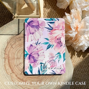Floral Kindle Paperwhite Case: Clear Back, Auto Wake/Sleep