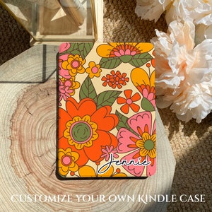 Floral Kindle Paperwhite Case: Clear Back, Auto Wake/Sleep