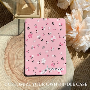 Floral Kindle Paperwhite Case: Clear Back, Auto Wake/Sleep
