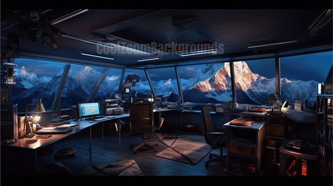 Mount Everest Office Zoom Background 2 Pack Unique Zoom Etsy