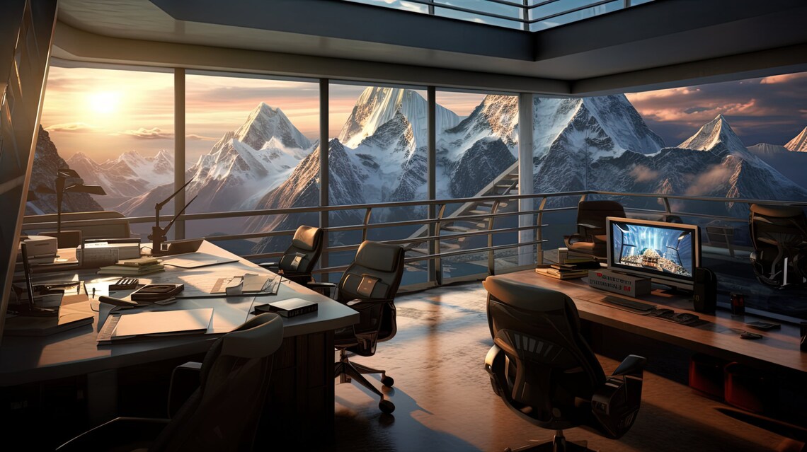 Mount Everest Office Zoom Background 5 Pack Unique Zoom Backgrounds