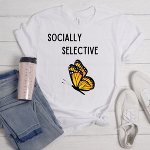 Introvert Shirt, Introvert Gifts, Cute Tshirt, Funny Tee, Antisocial T-Shirt, Socially Selective