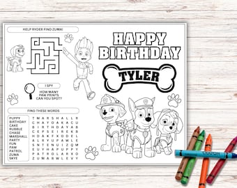 Pup Tischset - Tischset - Digital Design - DIY!
