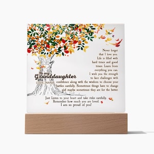 Granddaughter gift| Gift from Nana| from grandma to granddaughter| Beautiful message lamp for grandchild