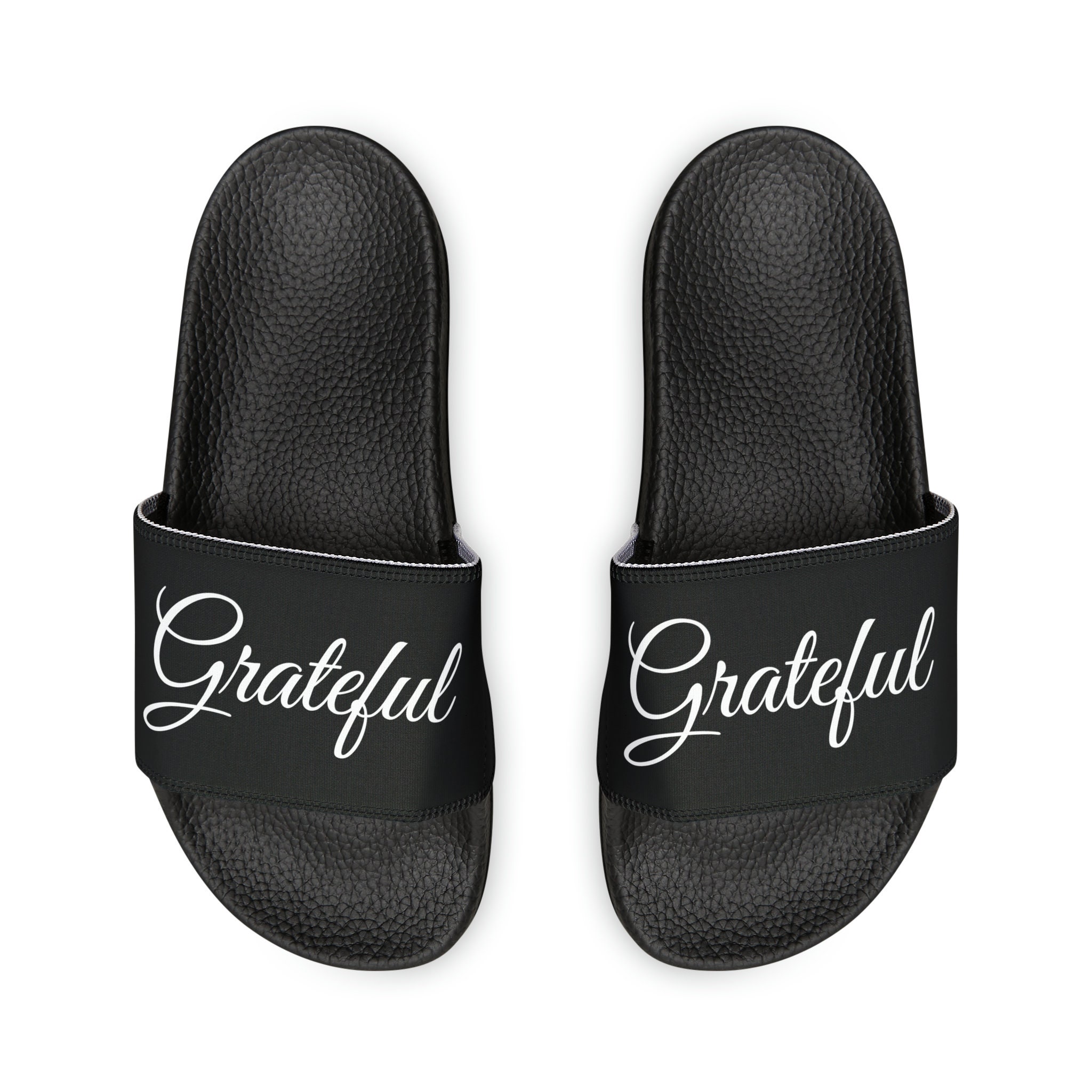 Stylish Women s Black Slide Sandals Grateful Collection Etsy