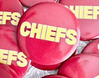 Chiefs KC Red Kingdom Gameday Pinback Button