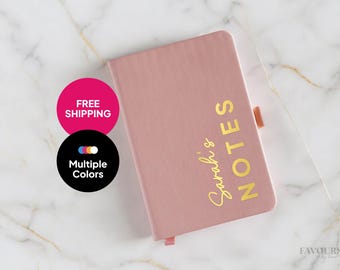 Personalized Soft Touch Pocket Notebook: Custom Name Gift