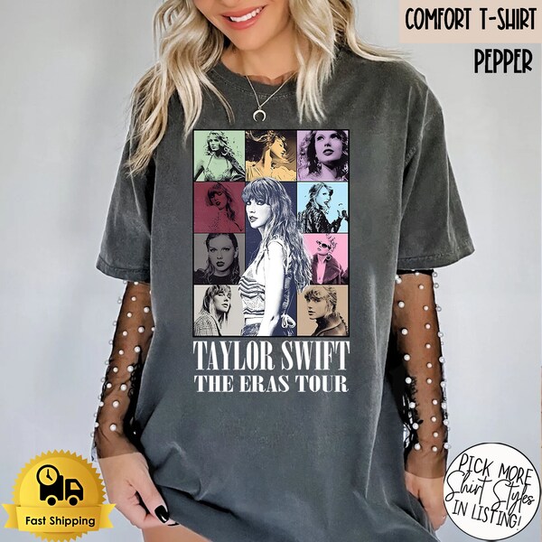 Comfort Colors® Eras Tour Shirt, Taylor Swift Shirt, Taylor Swift Fan Shirt, Eras Tour Outfit, Midnights Concert Shirt, Taylor Swiftie Merch