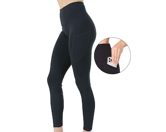 Women's High Waist Yoga Leggings with Two Side Pockets Sports Legging Pants