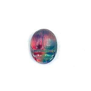 Quartz Oparex Opal Scarab Carving: Handmade Gemstone Beetle (20x15x9mm) for Jewelry