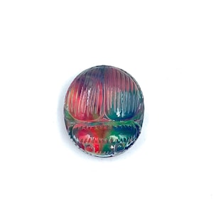 Handmade Quartz Oparex Opal Scarab Carving: Jewelry Making (21x18x9mm