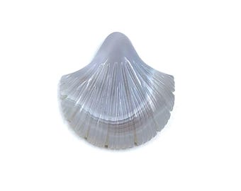 Laguna Agate Sea Shell Carving: Gemstone Jewelry Making (25x24x6mm
