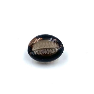 Smoky Quartz Sea Shell Carving: Gemstone Jewelry Making (15x12x8mm
