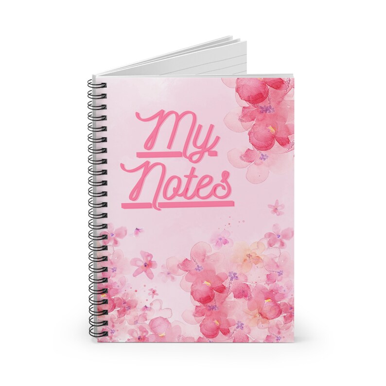 My Notes, Spiral Notebook, Etsy