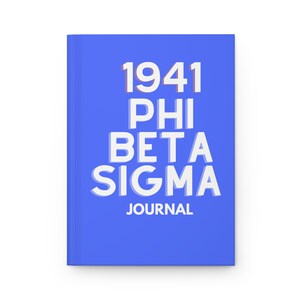Phi Beta Sigma Journal ~ Hardcover Journal Matte