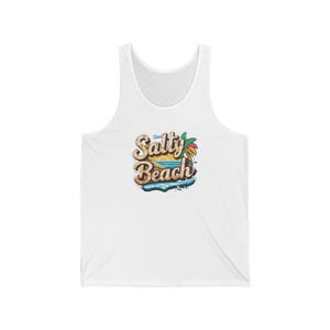 Salty Beach Tank - Lustiges Retro Sommer Grafik Top