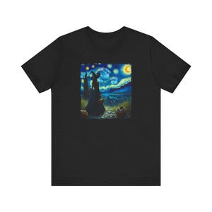 Witch Starry Night Shirt, Magical Van Gogh Art Tee