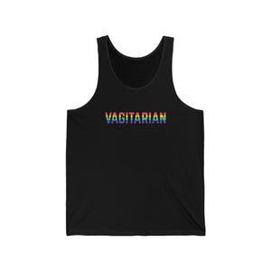 Vagitarian Pride Tank - Funny LGBTQ Rainbow Top