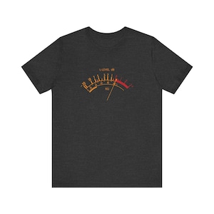 Vintage VU Meter T-Shirt Audio Levels Music Design