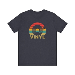 Retro Vinyl Record T-Shirt - Vintage Music Lover Tee