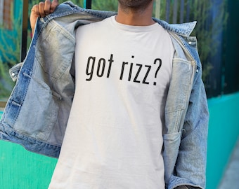 Got Rizz Trendy Slang, Generación Z, Ropa de calle informal, Tik Tok, Hombres jóvenes, Camiseta gráfica unisex
