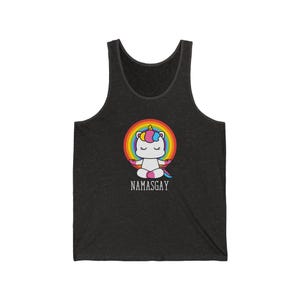 Namasgay Unicorn Tank Top - Fun LGBTQ Pride Shirt