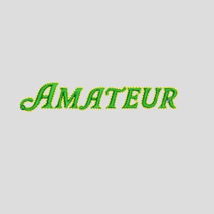 Borduurbestand amateurhoedlogo | Masters Replica-lettertype | Digitale download