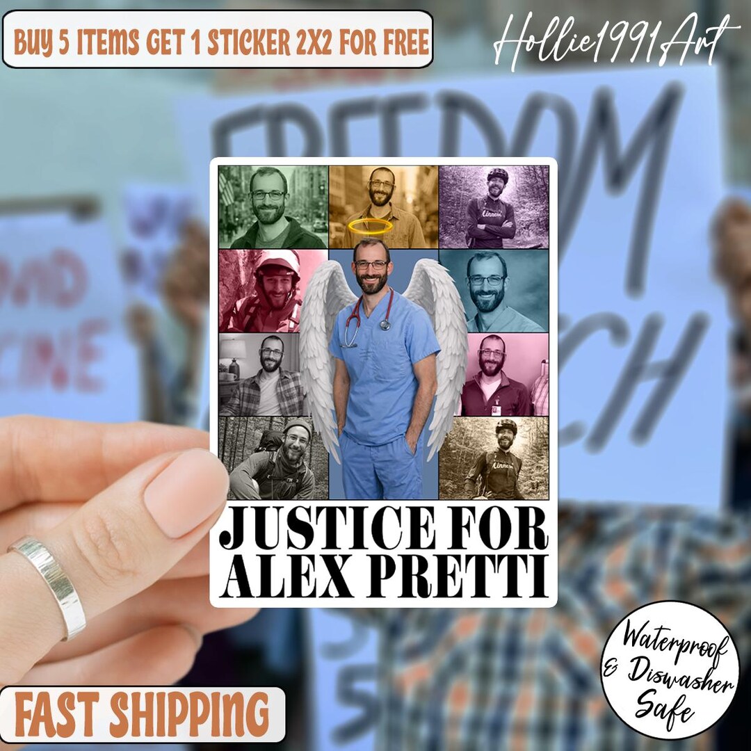 Justice for Alex Pretty Sticker/car Magnet, Political Protest Decal ...
