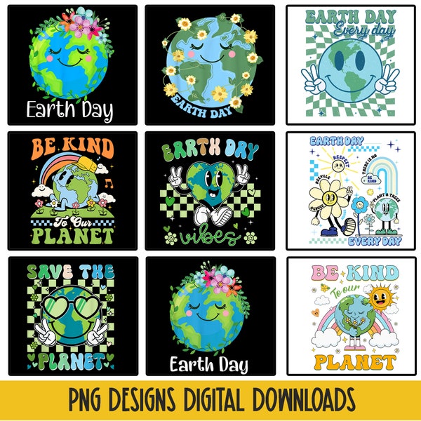 9 Designs Earth Day Png, Go Planet Png, Go Green Png, Mother Earth Png, Be Kind To Our Planet Png, You Deserve The World, Save The Earth Png