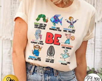 Children's Character Affirmations Shirt, Teacher Characters Shirt, ABC Affirmation Shirt, Kindergarten Shirt, Teacher Appreciation Gift