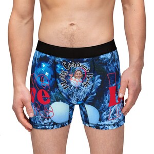 Personalized Boxers for Husband or Boyfriend, Anniversary-Birthday Gift, Gift-for-Him, Custom Face Underwear for Men, Face Photo Underwear