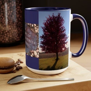 Custom memorial photo mug gift for memory of mom or dad. Personalized bereavement or condolences gift for family to memorialize loved ones.