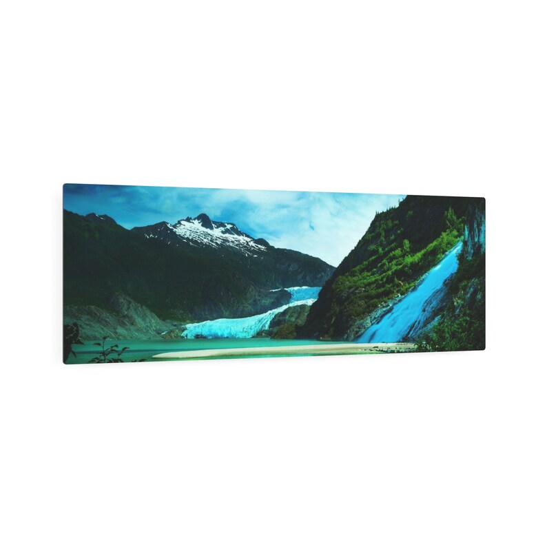 Landscape Photography Metal Wall Art Print 36x12 Inches. Mendenhall
