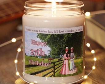 Gift for besties scented soy candle for friend. Funny candle gift for best friend birthday. Friendship candle gag gift. Best friend candle.
