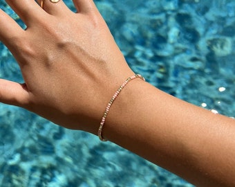 Golden Blush Seed Bracelet