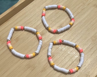 Tropical Mango Heishi Bracelet