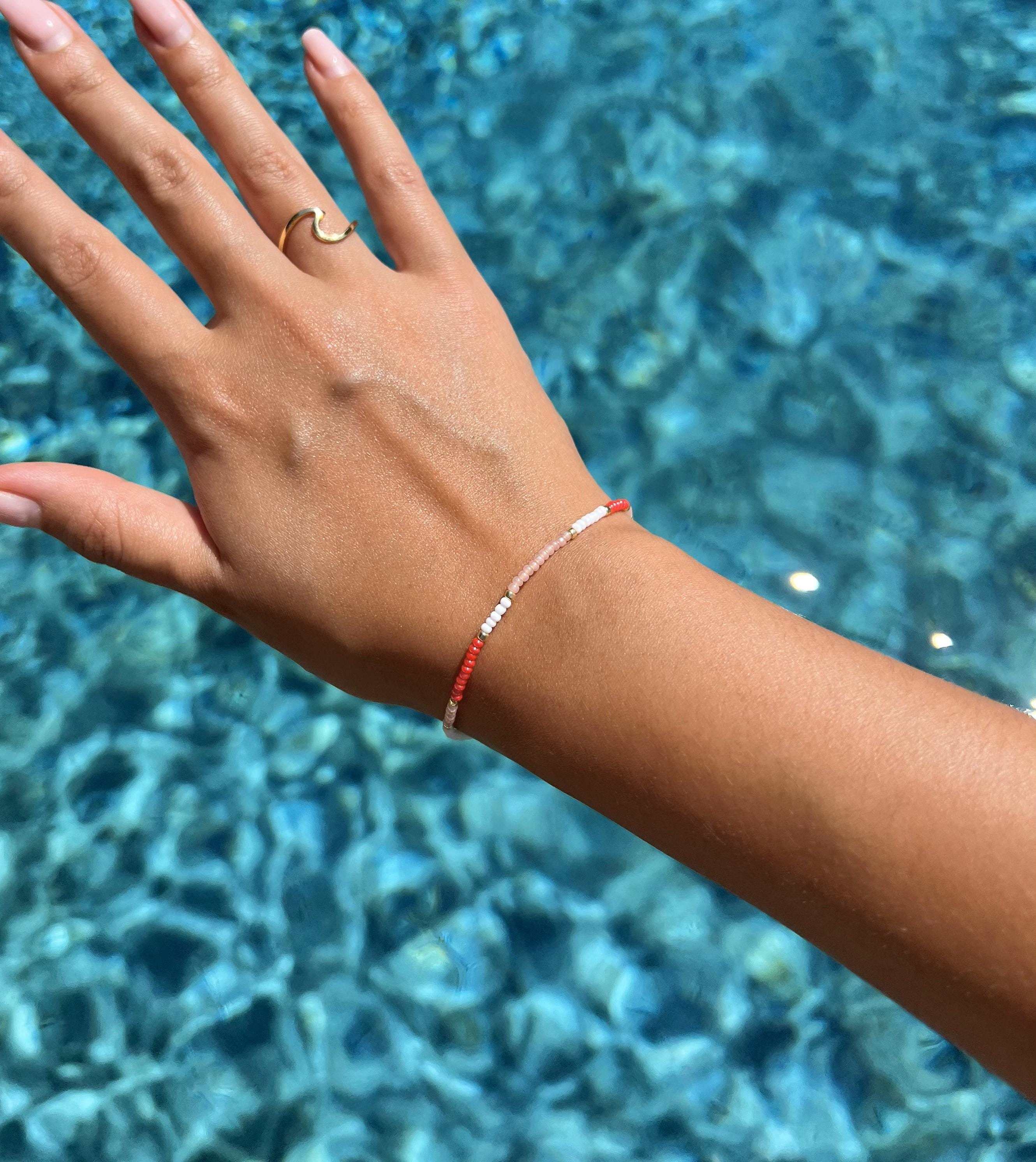 Flamingo Seed Bracelet