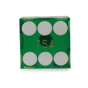 Neue Kasino Würfel Grün 19mm Transparent Professionelle Craps Größe und Qualität Bild 3