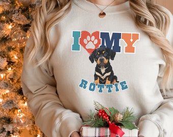 Rottweiler dog lover sweatshirt, Rottweiler dog face sweatshirt, Rottie dog mom birthday, Rottweiler shirt, Rottweiler dog owner shirt gift