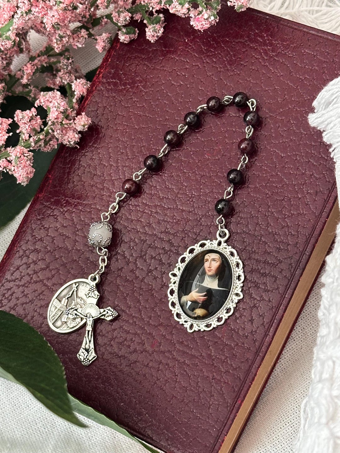 St. Rita Pocket Rosary | Handmade One Decade Rosary - Etsy