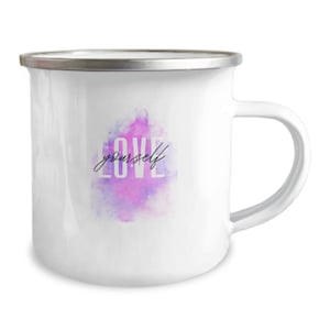 Camper mug, 12 oz. mug, Stainless steel. Drinkware, camper gift, camper gear, hiker gift, travelers gift, travel cup, barware, kitchenware